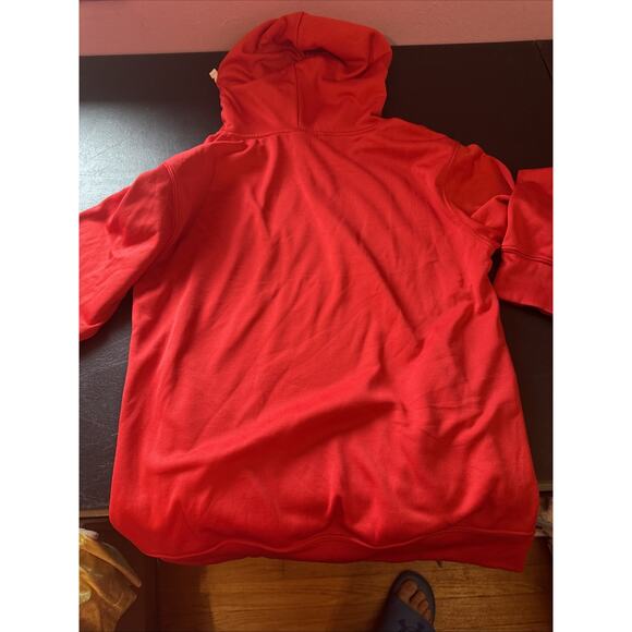 Wisconsin Badgers Hoodie Mens Small Red Long Sleeve Fleece Collegite Pullover - Picture 4 of 4